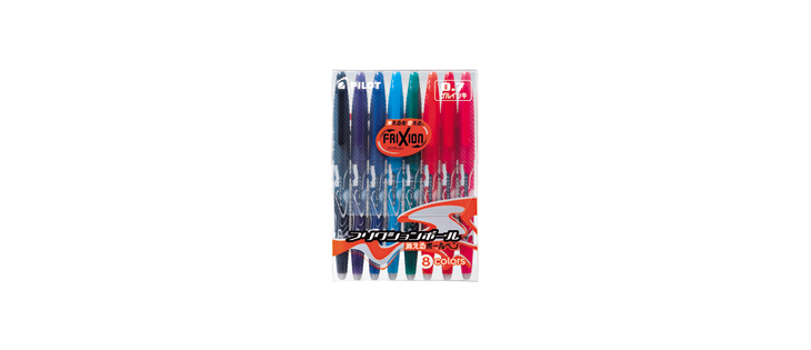 フリクションボール0.7mm8色セット